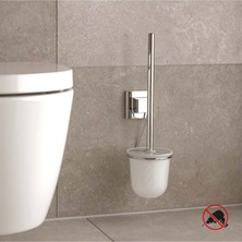 Tekno-tel Yapışkanlı Paslanmaz Tuvalet Fırçası Krom EF095