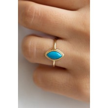 Goldium Altın Firuze Taşlı