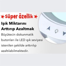 Loyka 6017-8 Ayarlanabilir Işık Seviyeli Ayaklı ve Masaüstü Lup 8x