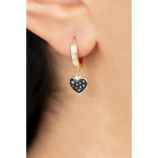 Goldium Altın Mineli Kalp Küpe