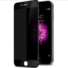 Adaman Apple iPhone 7plus - 8plus Için Temperli Siyah Ekran Koruyucu Kırılmaz Cam