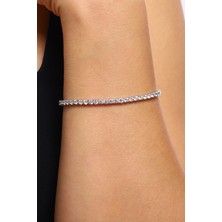 Hestia Silver Ince Su Yolu 925 Ayar Gümüş Bileklik