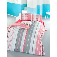 Komfort home tek kişilik ranforce nevresim takımı (serra kırmızı)