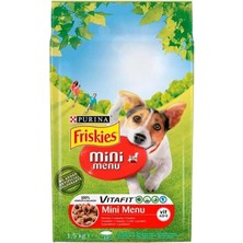 Purina Friskies Etli Mini Menü Köpek Maması 1.5 kg x 2ADET