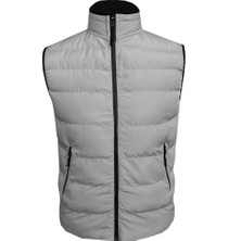 Süvari Dar Kalıp Dolum Gri Erkek Yelek