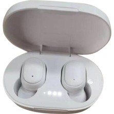 Prettyia A6S Kablosuz Bluetooth 5.0 Kulaklık Telefon Stereo Spor Için Kulak Kulaklık -, 27X15MM Beyaz (Yurt Dışından)