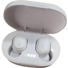 Prettyia A6S Kablosuz Bluetooth 5.0 Kulaklık Telefon Stereo Spor Için Kulak Kulaklık -, 27X15MM Beyaz (Yurt Dışından)