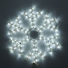 Sunlight LED Işıklı Kar Tanesi Yılbaşı Süsü 220V Beyaz 50 cm