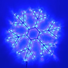 Sunlight LED Işıklı Kar Tanesi Yılbaşı Süsü 220V Mavi 50 cm