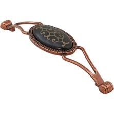 BADEM10 Seçil Çekmece Dolap Kapak Kulpu Kulbu Antik Bakır Metal Kulp 128 mm