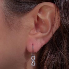 Takıhan Sonsuzluk Tasarımlı Çengelli 925 Ayar Gümüş Küpe