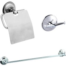 Maxiflow Banyo Venüs 3'lü Aksesuar Seti+Havluluk+Askılık+Kağıtlık