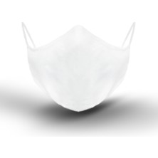CIRCLES - Exclusive-White (Antiviral Sertifikalı-%100 Meltblown Filtre-1 Yıl Garantili Yıkanabilir Kumaş Maske)