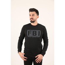 Fbı Erkek Bisiklet Yaka Sweat Tshirt 5468