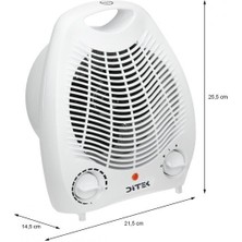 Ditek Fanlı Isıtıcı 2000 Watt