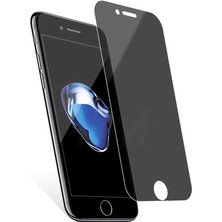 Zore Apple iPhone 7 Plus  Kor Privacy Cam Ekran Koruyucu Siyah