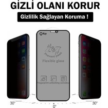 Kzy Apple iPhone 14 Pro Max Tam Kaplayan Parlak Seramik Nano Esnek Hayalet Ekran Koruyucu