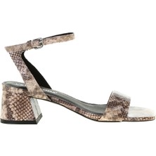 Vero Moda Liza Yılan Desenli Sandalet