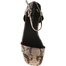 Vero Moda Liza Yılan Desenli Sandalet