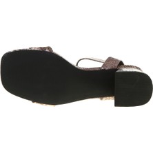 Vero Moda Liza Yılan Desenli Sandalet