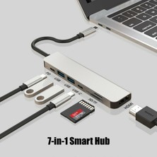 Prettyia Tip C USB 3.1 Usb-C 4K HDMI USB 3.0 Adaptörü Hub Dock Pd Şarj Splitter (Yurt Dışından)