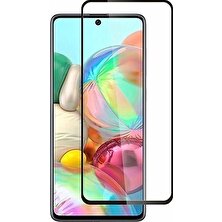 Adaman Samsung A71 – A81 – A91 – K30 – Note 10 Lite – S10 Lite Temperli Siyah Ekran Koruyucu Kırılmaz Cam