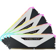 Corsair CMN32GX4M4Z3200C16W 32GB(4X8) Vengeance Rgb Rt White 3200MHZ CL16 Ddr4 Ram