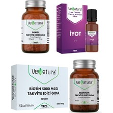 Venatura Biotin 5000 Mcg 30 Tablet + Selenyum 90 Tablet + Demir 90 Kapsül + Iyot 25 ml