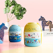 Carino Sevimli Japon Bebek Çift Katmanlı Çift Öğle Yemeği Kutusu (Yurt Dışından)