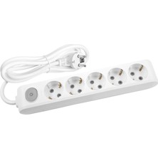 Viko Multi-Let Beşli Anahtarlı 2 Metre Kablolu Grup Priz 90117502