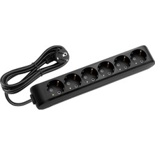 Viko Multi-Let Siyah Altılı 5 Metre Kablolu Grup Priz 90133605