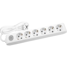 Viko Multi-Let Altılı Anahtarlı 2 Metre Kablolu Grup Priz 90117602
