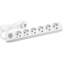 Viko Multi-Let Altılı Anahtarlı 1 Metre Kablolu Grup Priz 90117601