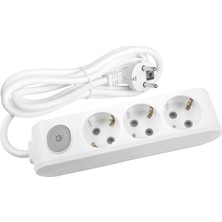 Viko Multi-Let Üçlü Anahtarlı 3 Metre Kablolu Grup Priz