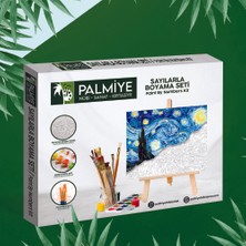 Palmiye Hobi Sanat Sayılarla Boyama Tuval Seti 40 x 50 cm - Yeşil Kapı