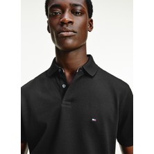 Tommy Hilfiger Polo Yaka Siyah Erkek T-Shirt