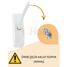 Fitfiyat 10 Adet ! Halatlı Anahtarlı Cam Pencere Kilidi Pimapen Pvc Kilidi Hırsızlık Çocuk Güvenlik Kilidi