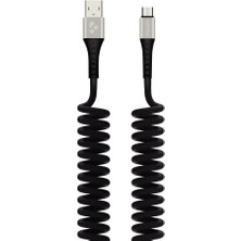 Kensa KC-170 1.5m 3.4A Yaylı Hızlı Micro USB Kablo