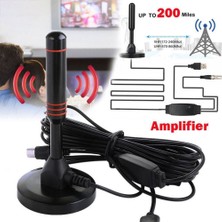 3c Store Hd Dijital Iç Mekan Güçlendirilmiş Tv Anteni 200 Mil Amplifikatörlü Ultra Hdtv Vhf / Uhf Hızlı Tepki Iç Mekan Dış Mekan Anten Hd Seti (Yurt Dışından)