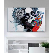 Stella Store Çok Renkli Kız Kanvas Tablo