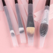 Safestore Makyaj Far Allık Kontür Eyeliner Fırça Malzemeleri Ürünleri Koruyucu File Kapak Örgü Kılıf Set 20LI