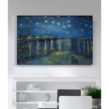 Stella Store Vincent Van Gogh Rhone Üzerinde Yıldızlı Gece Kanvas Tablo