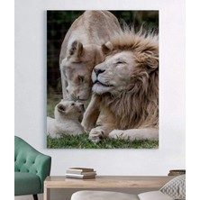 Stella Store Aile Aslan Kanvas Tablo