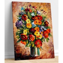 Stella Store Renkli Çiçekler Kanvas Tablo