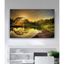 Stella Store Altın Gündoğumu Kanvas Tablo