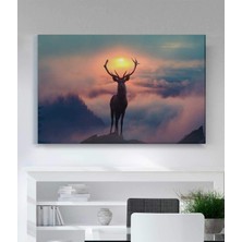 Stella Store Orman Elf Geyik Kanvas Tablo