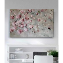 Stella Store Pembe Çiçek Kanvas Tablo