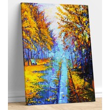 Stella Store Yağlıboya Görünümlü Sobahar Kanvas Tablo