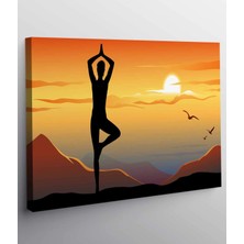 Stella Store Yoga Meditasyon Saati Kanvas Tablo
