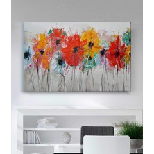 Stella Store Yağlı Boya Görünümlü Çiçekli Kanvas Tablo
